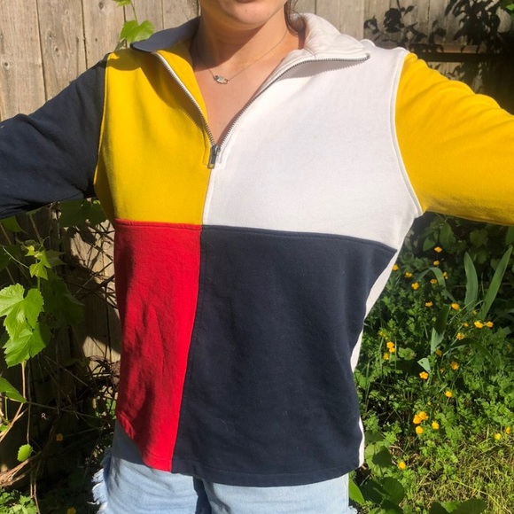 Primary Colorblock quarter zip 🌈🌈🌈🌈 - Picture 4 of 4